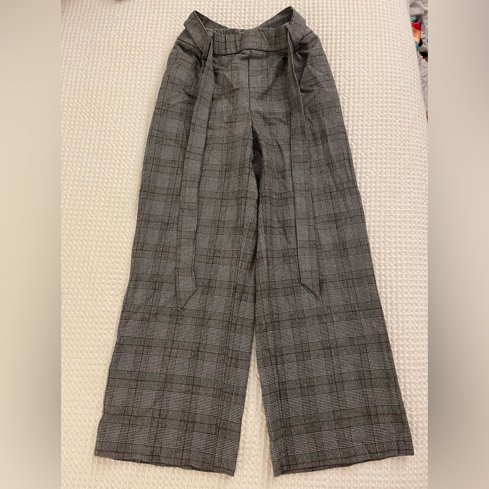 Zara plaid cropped pants